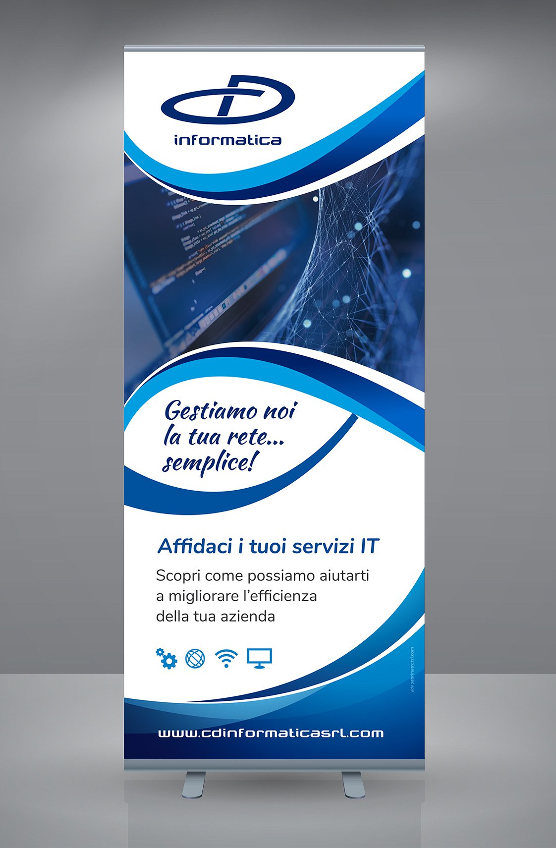 <h2>Roll-up</h2><br><h3>CD informatica</h3><H4>POP ADVERTISING</h4>